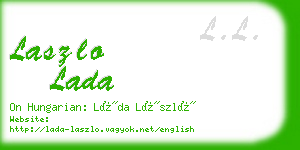 laszlo lada business card